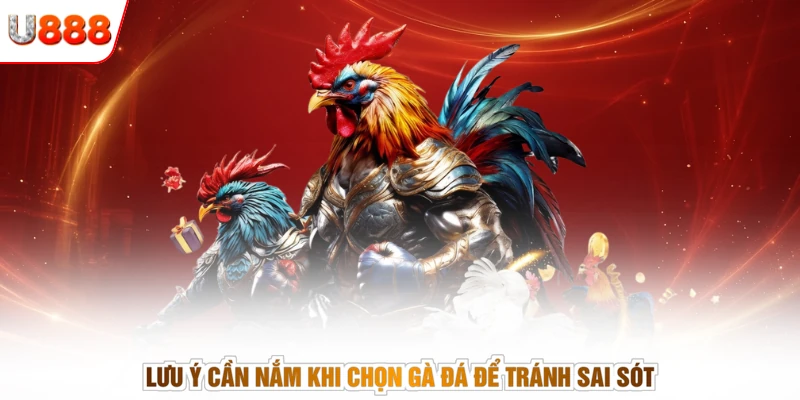 Lưu ý cần nắm khi chọn gà đá để tránh sai sót